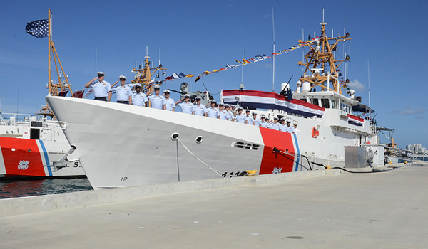 United States Coast Guard Cutter docked